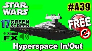 Star Destroyer Hyperspace Star Wars Green Screen 3D