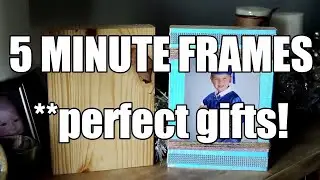 How to make a Picture Frame with Wood and Duck Tape