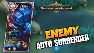 TRY THIS CYCLOPS BEST BUILD TO MAKE ENEMY AUTO SURRENDER !! CYCLOPS MOBILE LEGENDS