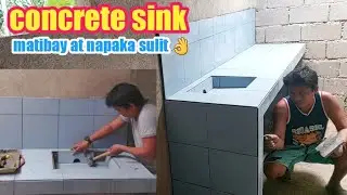 paano mag tiles ng concrete sink gamit ang 30x30 tile