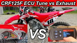 CRF125f Dynojet Power Vision 3 vs Exhaust Mod