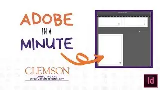 Adobe In A Minute #20 (InDesign Page Numbers)
