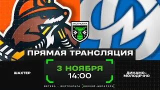 Шахтер - Динамо-Молодечно | 03.11.2024 | Экстралига | Прямая трансляция