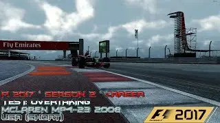 F1 2017 Карьера * Испытание: обгоны в США