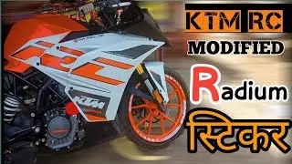 KTM RC Modified 😱 Radium Sticker ❤️❤️ || Unique Creation Radium