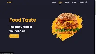 How to Make Landing page Foody With Animation | Citrine Academy