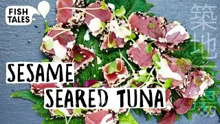 How To Make Seared TUNA Tataki | How To Sear Tuna | Bart van Olphen