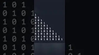 Java Program Print Numbers 1 & 0 Pyramid Shape using for loop.  
