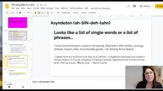 Asyndeton + Polysyndeton