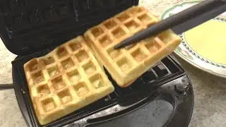 In short, a quick and delicious recipe for Sweet Waffles in a waffle iron