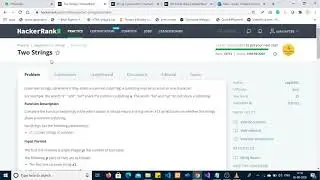 Two String || Two String hacker rank solution in C#