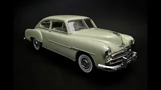 1951 Chevy Fleetline Stovebolt 6 1/25 Scale Model Kit Build How To Assemble Paint Chrome Metal Foil