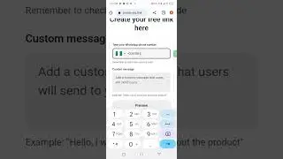 how to create WhatsApp link