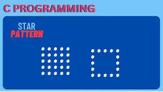 star patterns in c programming | solid rectangle in c | hollow rectangle in pattern in c | #coding