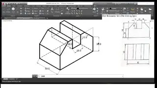 Draw isometric view from given 2D Drawings