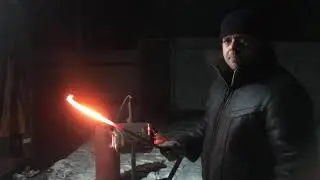 горячая ковка простого завитка