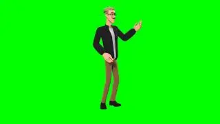 3D Green Screen Character man 3 Free 3d Explainer kit