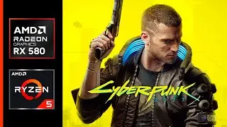 Cyberpunk 2077 - FPS Test - RX 580 | Ryzen 5 5500 | 16 GB RAM