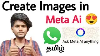 whatsapp meta ai image generator / how to use meta ai image generator on whatsapp / tamil
