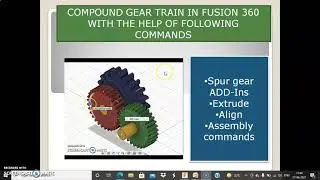 fusion 360 | simplest method to create compound gear train in fusion 360 | 