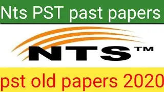 Nts pst past paper | pst old papers 2020 |