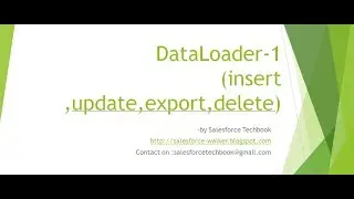 Dataloader-1(insert,update,export & delete)