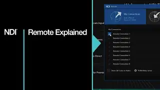 NDI Remote Explained
