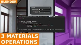 Override, Remove All Materials, and Remove All Image Textures: 3 operations in Blender
