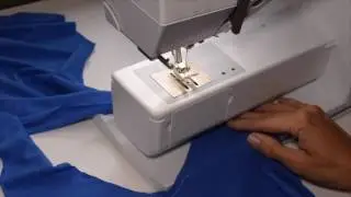 How to Sew a Knit V-neck Neckband on a T-Shirt