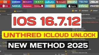 IOS 16.7.12 Disable or Untethered ICloud Activation Lock remove 2025