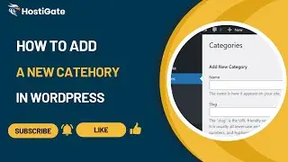 How to Add a New Category in WordPress | HostiGate