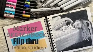 Abandoned drawings and studies. A look thru my 2019 marker sketchbook