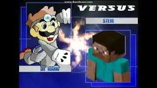 Z Mugen: Dr. Mario vs Steve (Minecraft)