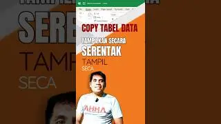 Cara cepat copy data tabel di Excel ditampilkan secara bersamaan