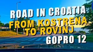 Road in Croatia. From Kostrena to Rovinj. GoPro 12.