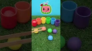 1-2-3! How many colorful balls can you count? 