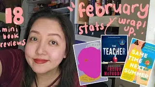 all the 18 books i read in february ❤️ | monthly wrap up + bookish stats ✨️