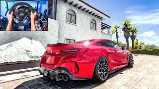 900HP BMW M8 Competition   Forza Horizon 5 Steering Wheel + Shifter Gameplay