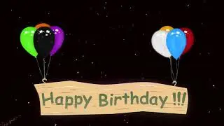 Happy Birthday - C днём рождения (Анимация)