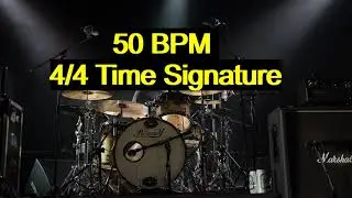 50 BPM - 4/4 Time Signature Drum Track ( Perfect For Blues Ballads )