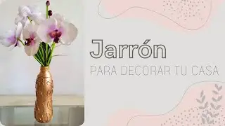 Hermosa botella decorada