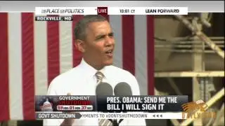 Obama hammers Boehner for blocking vote to end GOP shutdown
