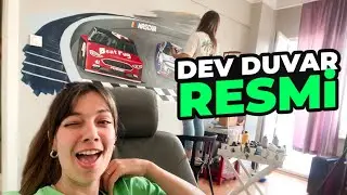 EŞİMİN HAYALİNİ GERÇEKLEŞTİRDİM !  DUVAR TASARIMI