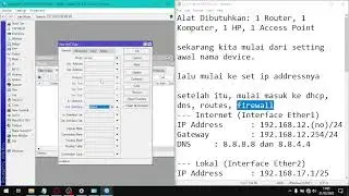 Konfigurasi Router Mikrotik Untuk Internet - Part 1 dari 3