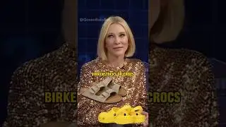 Cate Blanchett Shares Why She Chose Birkenstock Over Crocs 😅 #CateBlanchett #shorts