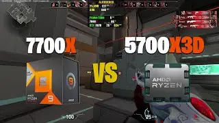 5700X3D VS 7700X - Valorant