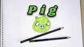 How to Draw | Pig from the game 