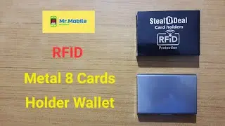 RFID Metal Card Holder Wallet | Aluminum Steel Card Holder | Price : ₹196