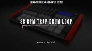 88 BPM Drum Loop  | Hard Trap Drum | Vigilante  | Nr 7