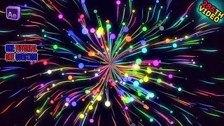 After Effects Tutorial_ Create The Fountain of Colored Comets in After Effects.